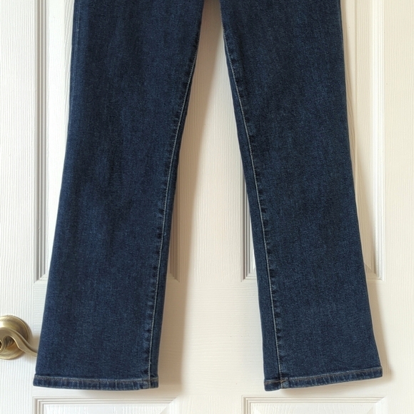 Joe's Jeans The Callie Dark Wash High Rise Cropped Boot Cut Button Fly Jeans 25 - Picture 3 of 14
